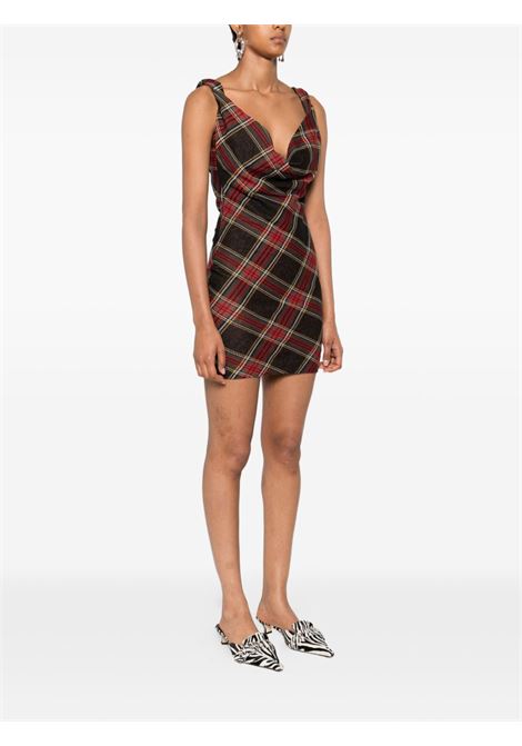 anna pencil dress woman red and green VIVIENNE WESTWOOD | 1601004T-J009TN204